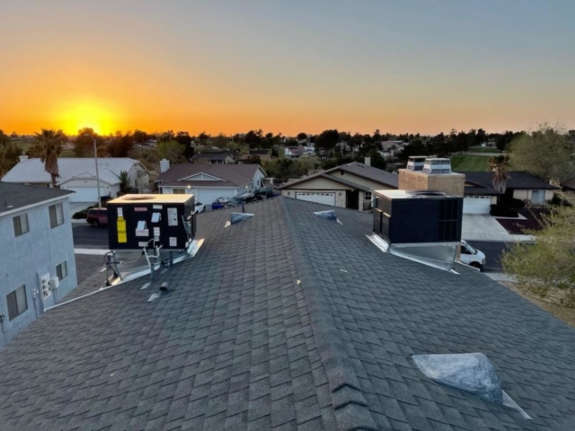 New roof unit installation